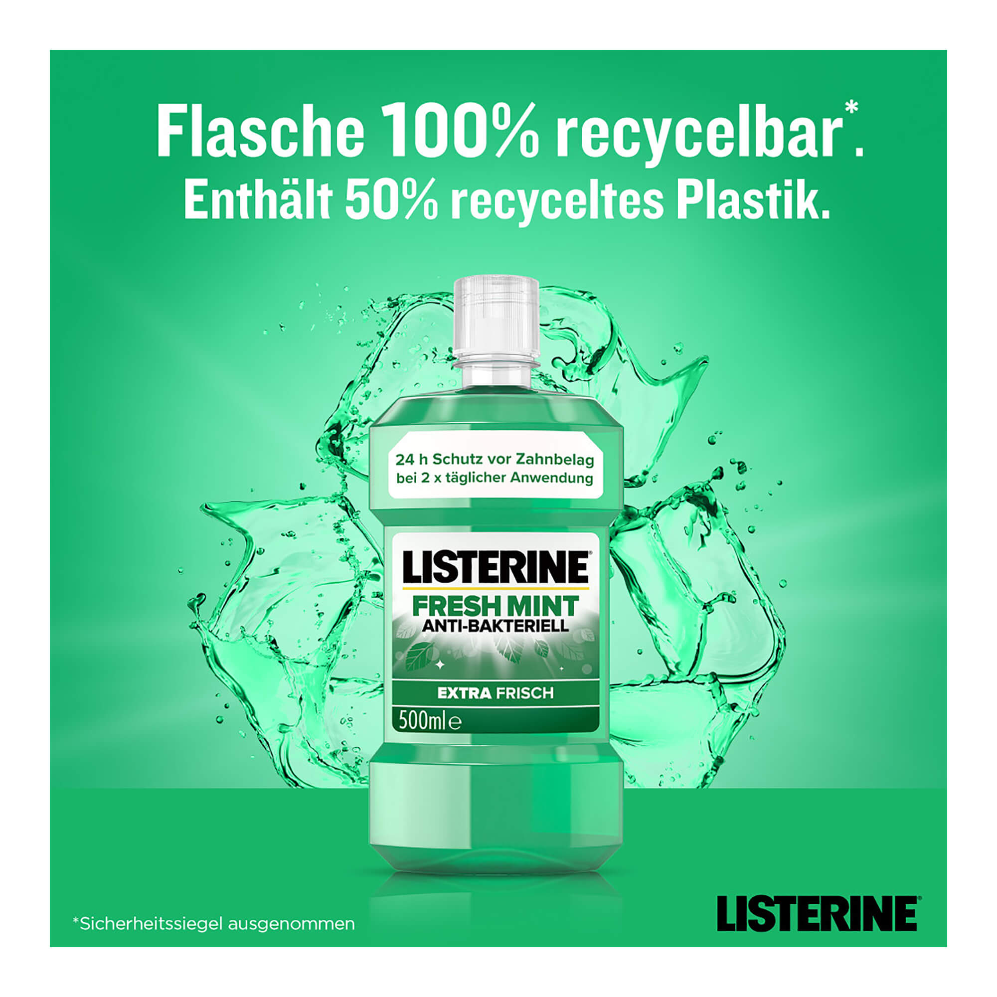 Listerine Fresh Mint recycelbar