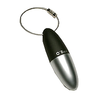 O-Box Schlüsselanhänger Schwarz/Metall Matt für Medikamente oder Geld.