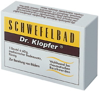 SCHWEFELBAD Dr. Klopfer Btl. für medizinische Bäder, Schwefelbäder.
