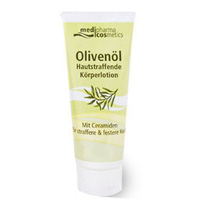 Pflege-Formel mit toskanischem Olivenöl und Jojobaöl bessert den Lipidgehalt der Haut.