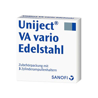 UNIJECT Halter für VA vario Edelstahl.