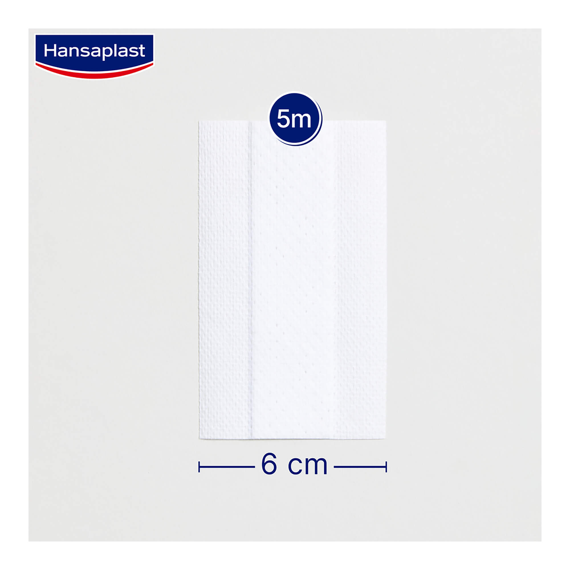 Grafik Hansaplast Sensitive Pflaster Maße 5m x 6cm