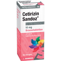 CETIRIZIN Sandoz 10 mg Brausetabletten