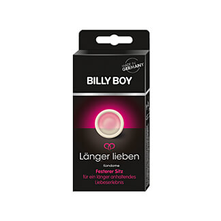 Leidenschaftlich länger Lieben mit dem BILLY BOY Kondom mit eingearbeitetem Ring.