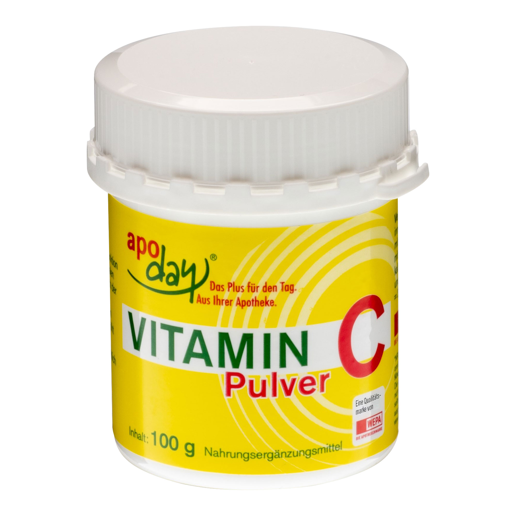 Vitamin C Pulver aus reiner L-Ascorbinsäure.