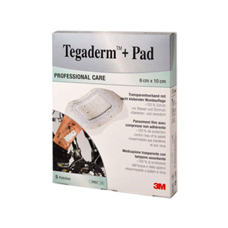 3M Tegaderm + Pad Professional Care Transparentverband mit nichtklebender Wundauflage, 6 cm x 10 cm, 3584 NP.