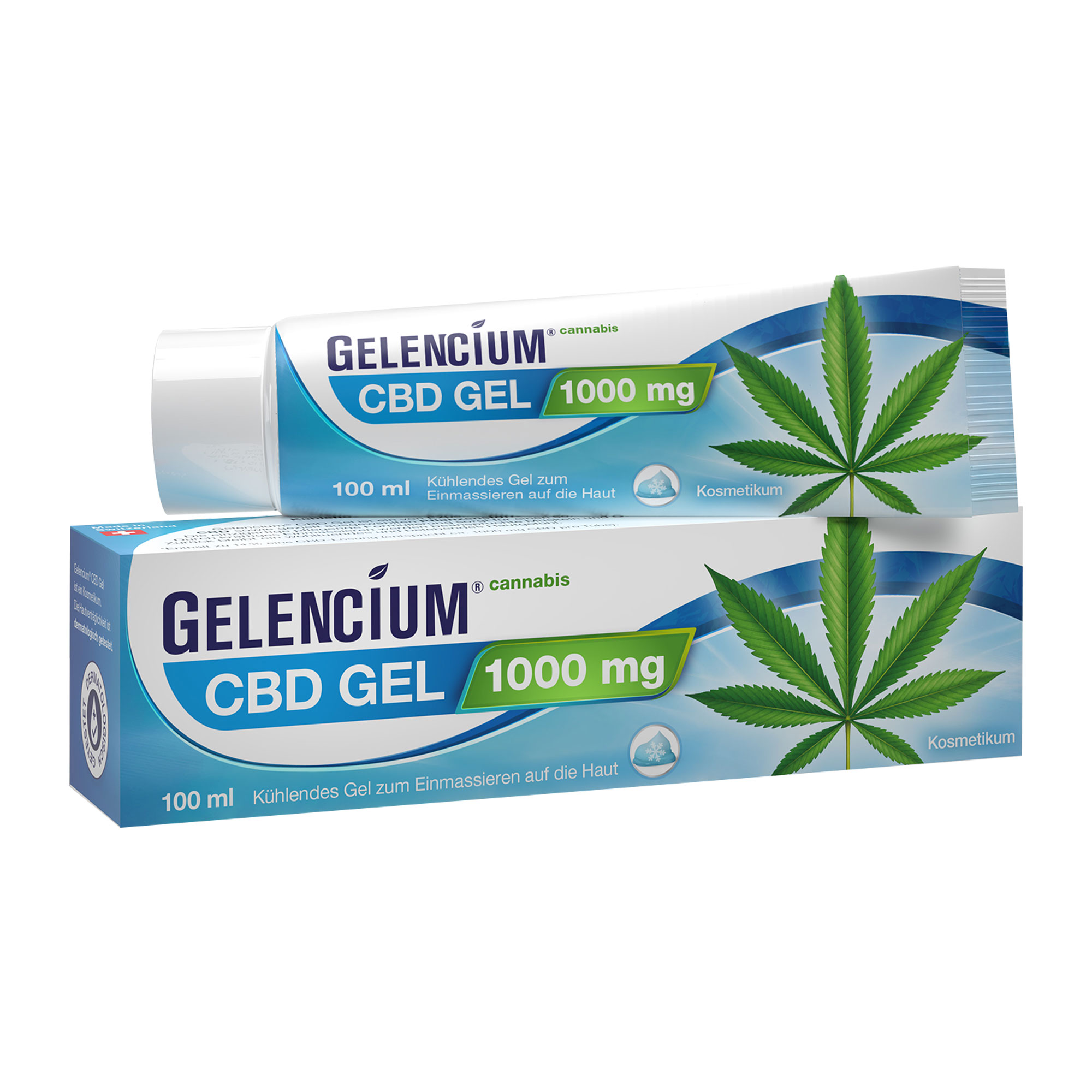 Extra-hochdosiertes Cannabis CBD Gel mit 1000 mg reinem CBD – Starke Cooling Power für Muskeln & Gelenke.