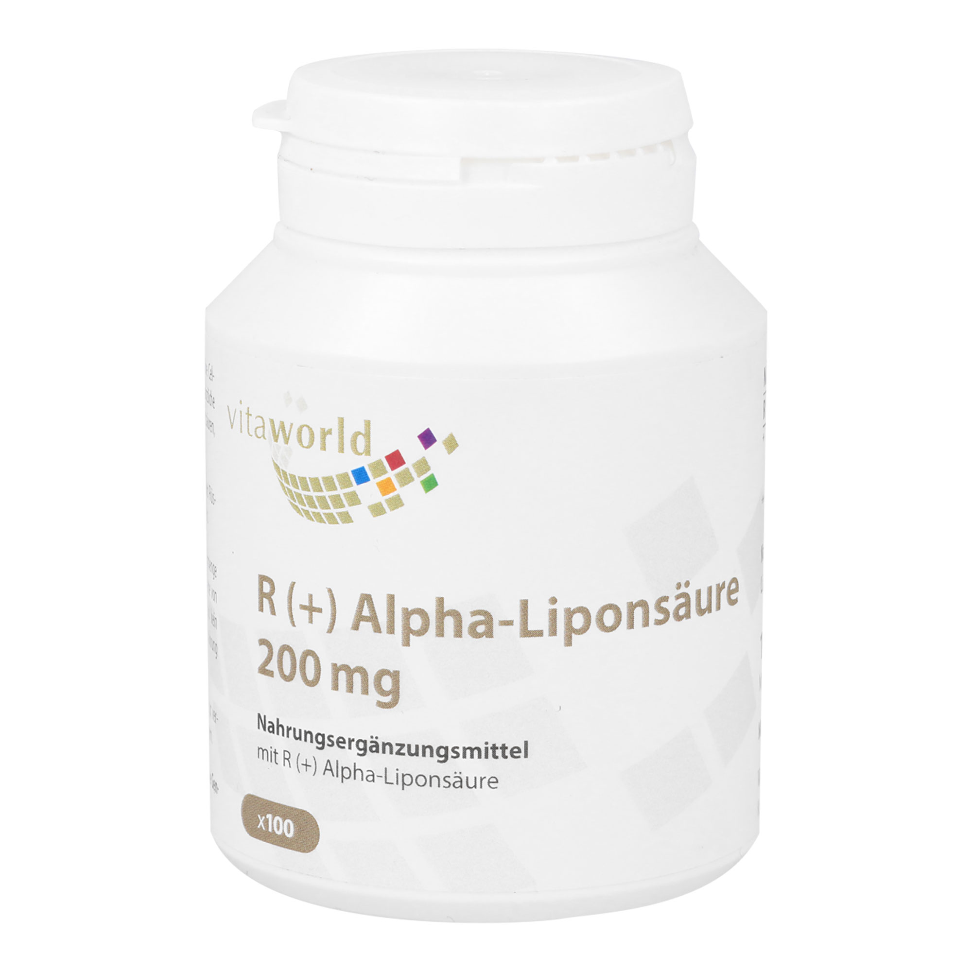 Nahrungsergänzungsmittel mit R (+) Alpha-Liponsäure.