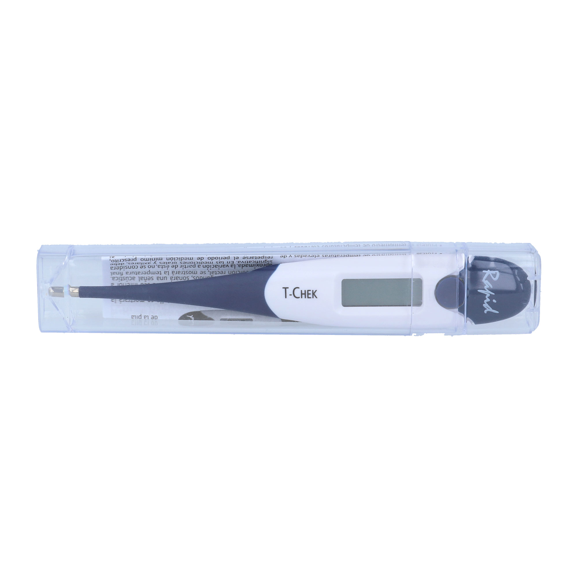 Digitales Fieberthermometer zur oralen, rektalen oder axillaren Selbstmessung der menschlichen Körpertemperatur in °C.