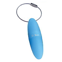 O-Box Schlüsselanhänger Hellblau für Medikamente oder Geld.