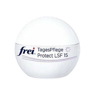 Frei Tagespflege Protect ist Lichtschutz, Antifaltencreme und Feuchtigkeitspflege.