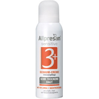 Allpresan sensitive 3+ Schaum-Creme für sehr trockene Haut.