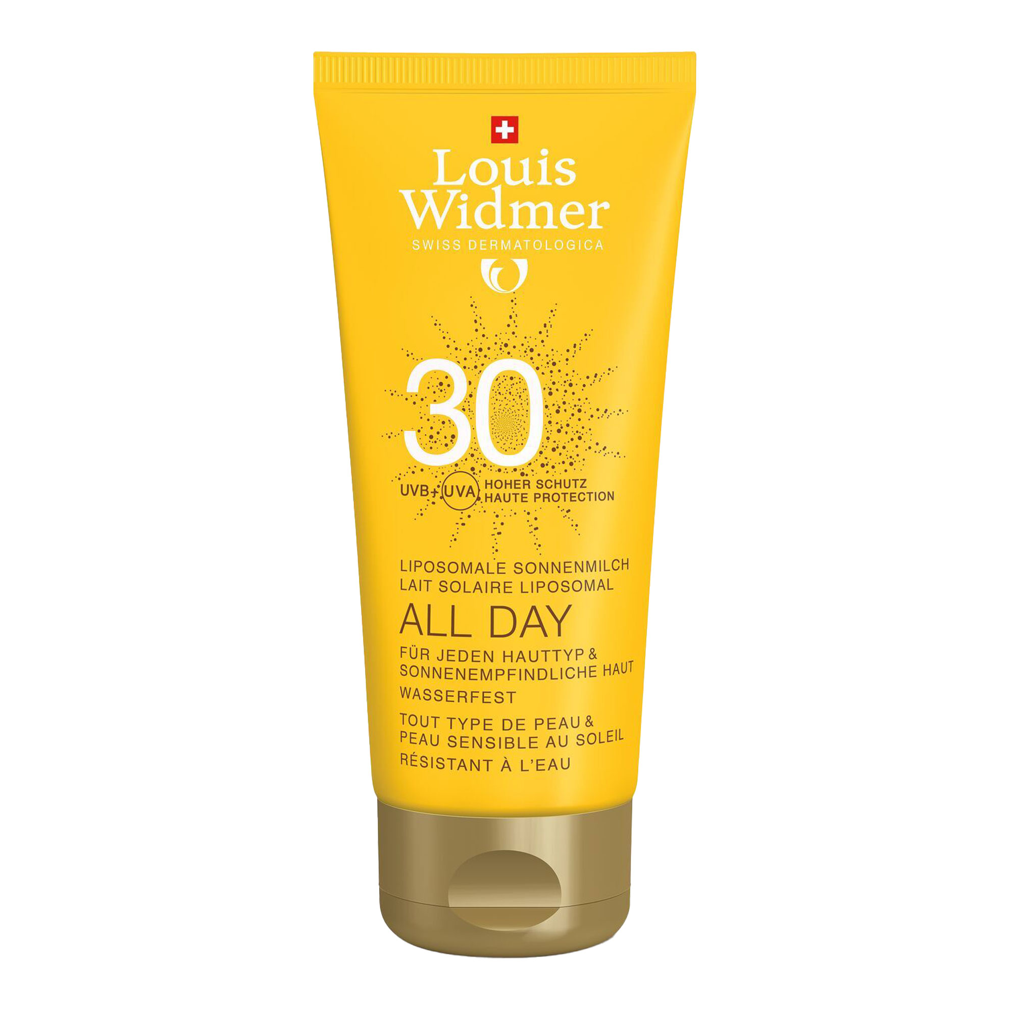 Sonnenmilch mit LSF 30. Für jeden Hauttyp & sonnenempfindliche Haut. Sonnenpflege und -schutz den ganzen Tag. Ohne Parfum.