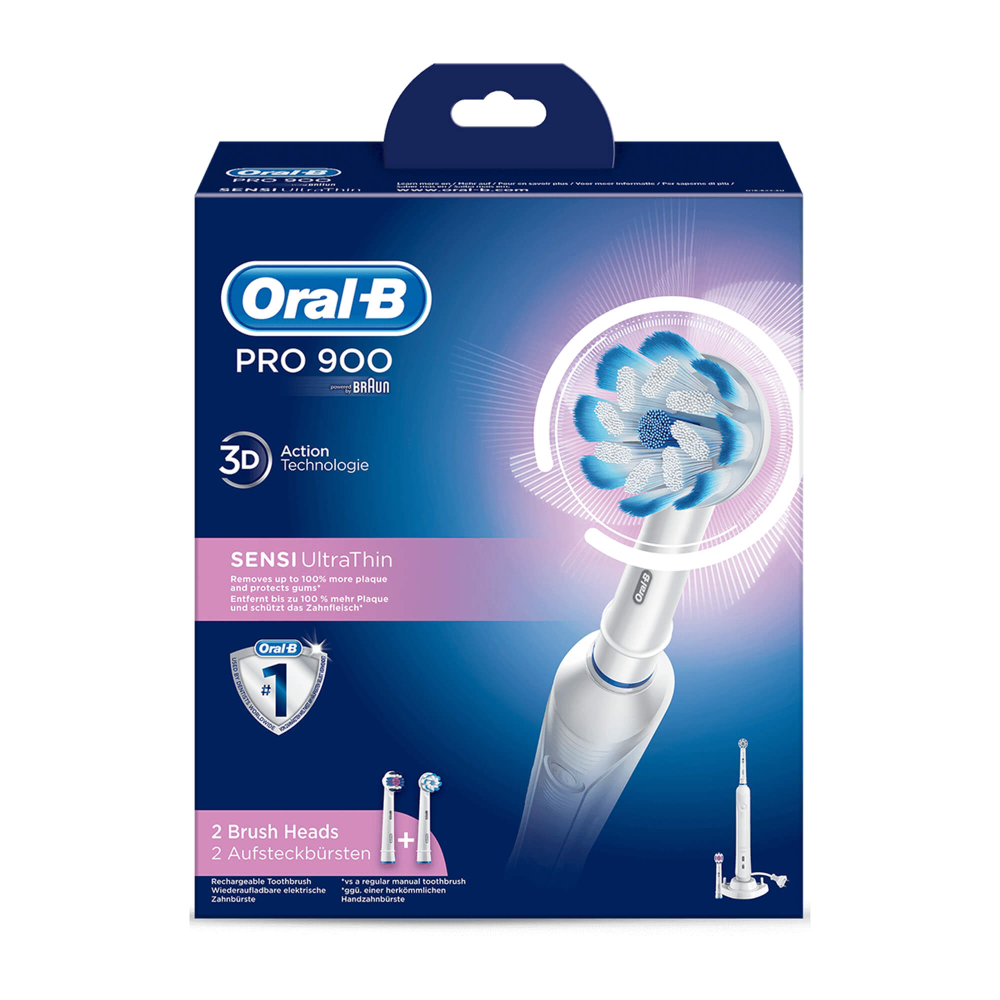 Oral-B Pro 900 Sensi Ultrathin elektrische Zahnbürste