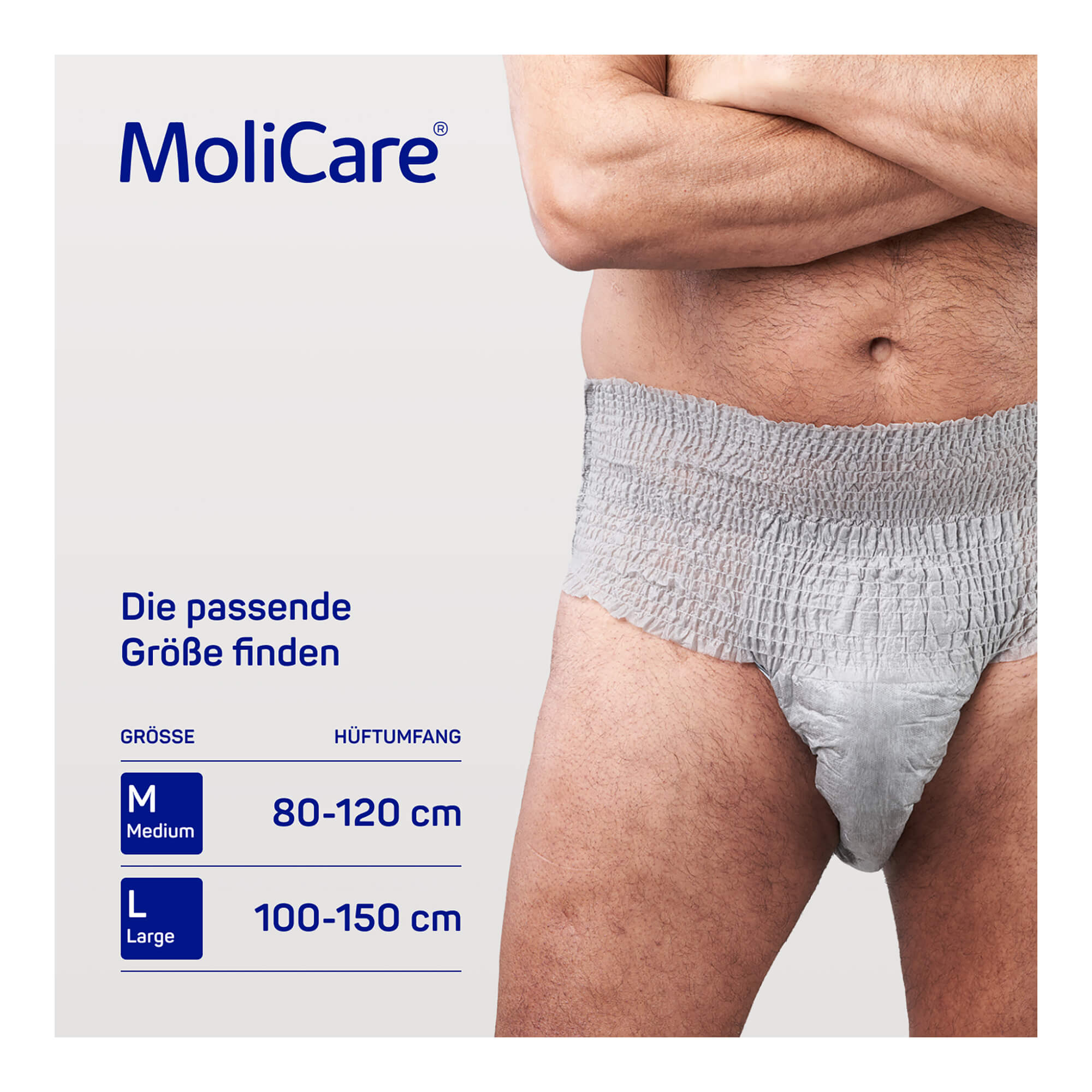 MoliCare Premium MEN Pants 5 Tropfen L Maße der Größen