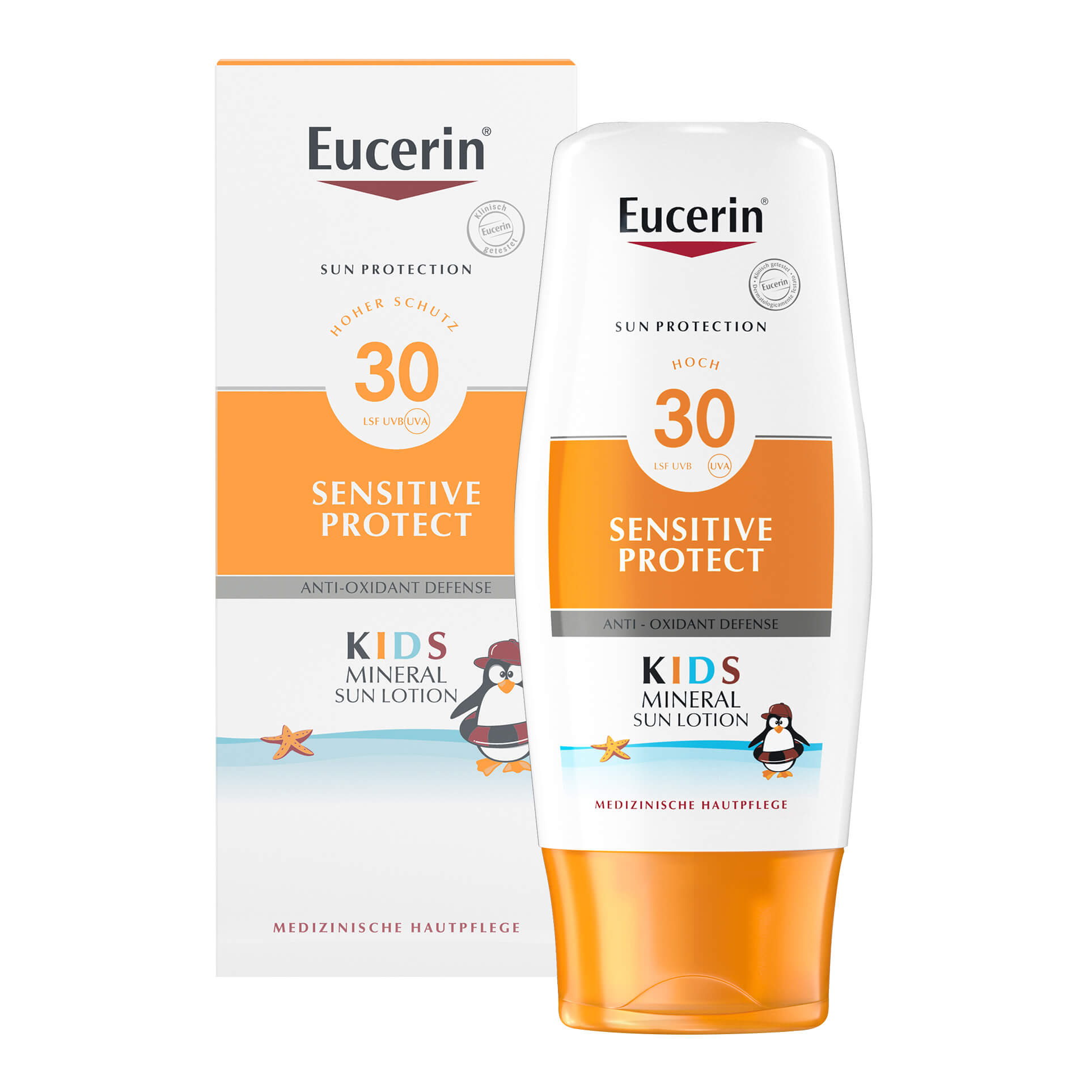 Sonnenschutz für Kinder, Kleinkinder und Babys. Beruhigt und schützt empfindliche Haut und reduziert das Risiko langfristiger Hautschäden.