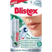 Blistex Tea Touch bei spröden Lippen.