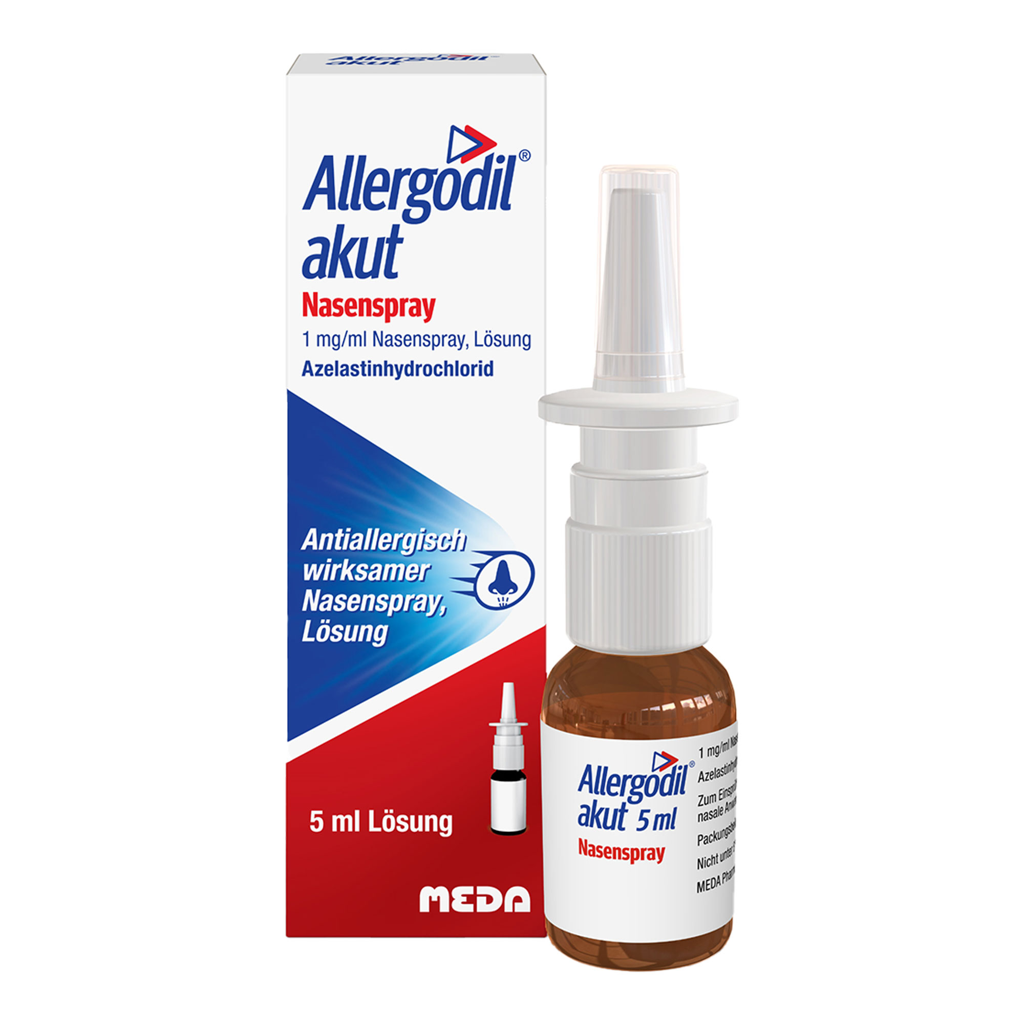 Nasenspray zur Behandlung von saisonalen Allergien, wie Heuschnupfen.