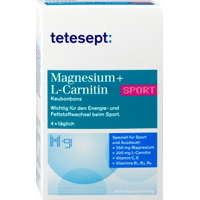 TETESEPT Magnesium + L-Carnitin Sport Kaubonbons.