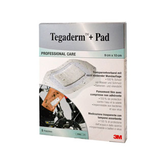 3M Tegaderm + Pad Professional Care Transparentverband mit nichtklebender Wundauflage, 9 cm x 10 cm, 3586 NP.