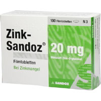 ZINK SANDOZ 20 mg Filmtabletten