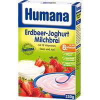Humana Erdbeer Joghurt Milchbrei ab 8.Monat.
