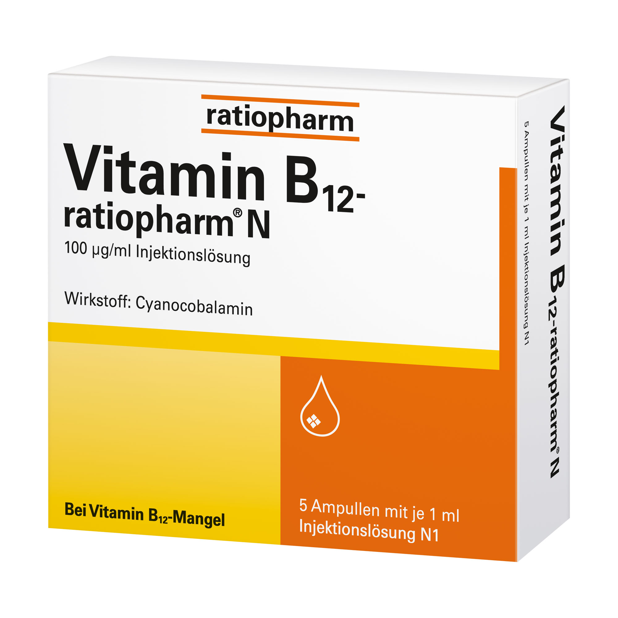 Zur Behandlung eines Vitamin-B12-Mangels, der ernährungsmäßig nicht behoben werden kann.