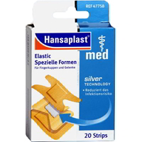 Hansaplast Spezialformen Pflaster für bewegte Körperteile.