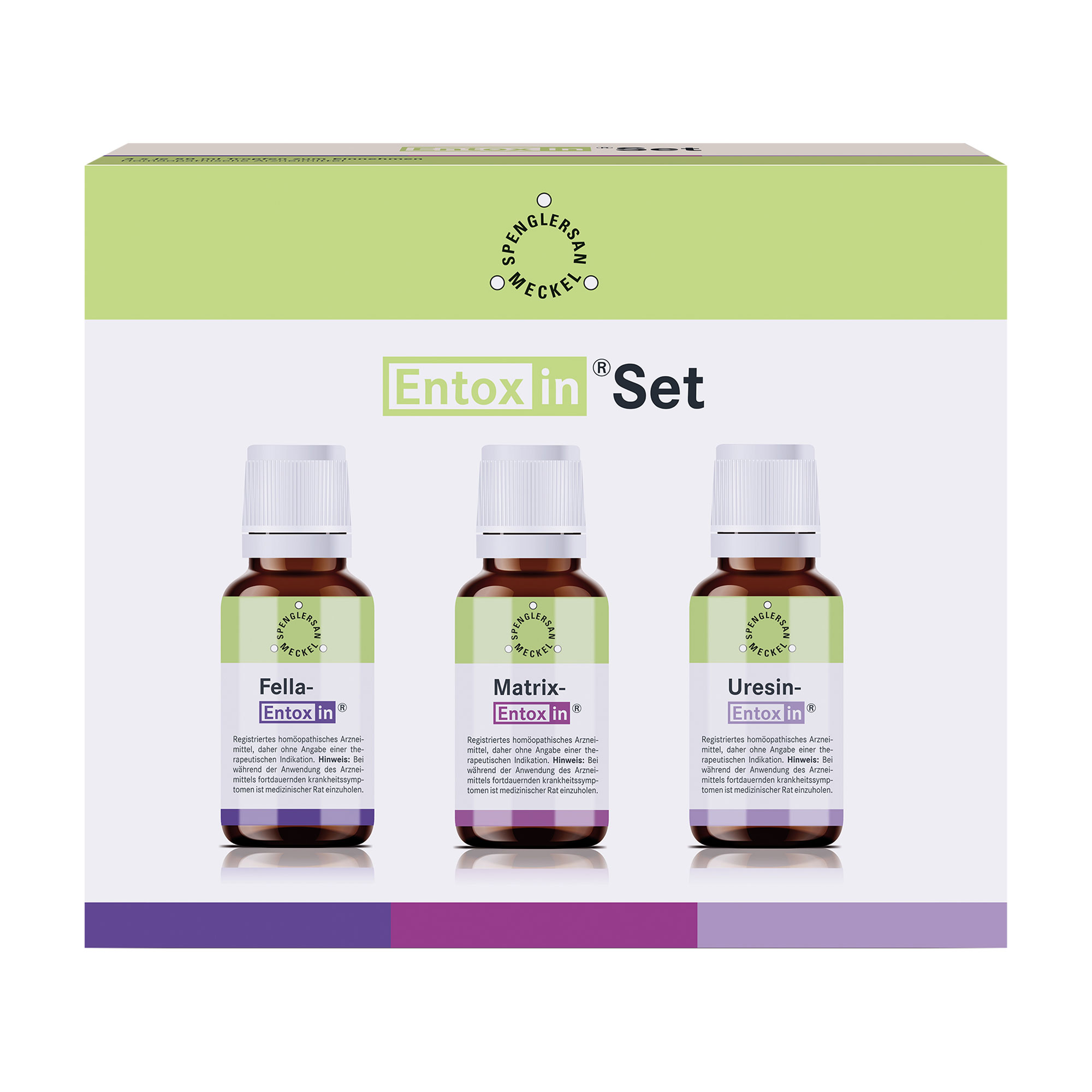 Homöopathisches Arzneimittel-Set. Mit Matrix-/Fella- & Uresin-Entoxin.