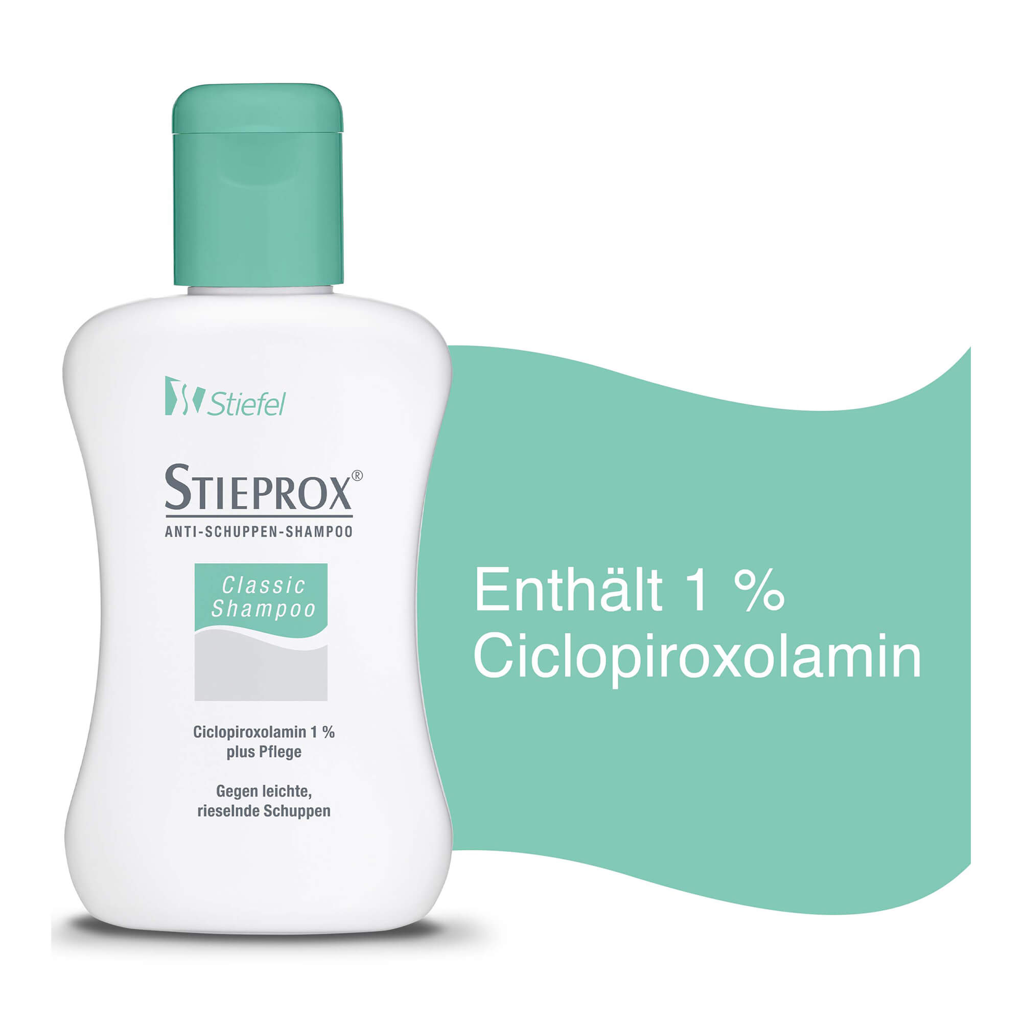 Grafik Stieprox Classic Shampoo Enthält 1% Ciclopiroxolamin