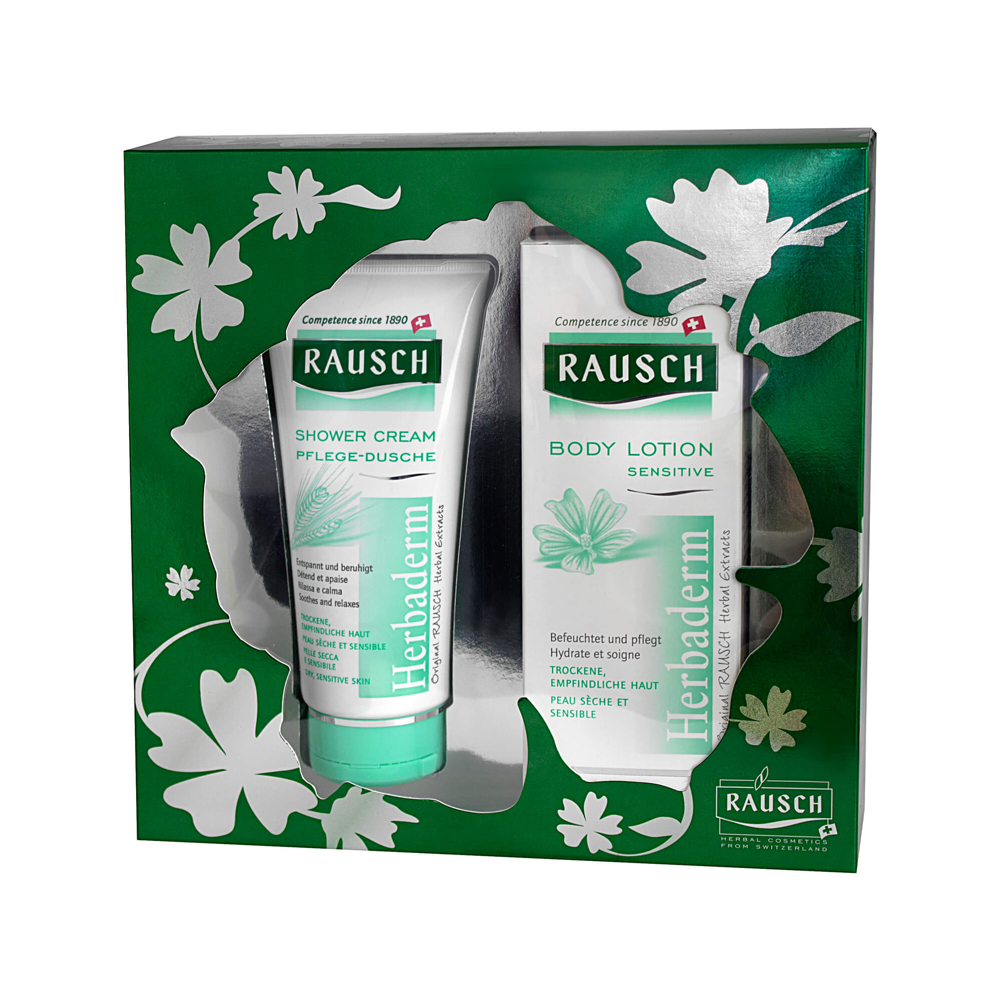 Rausch Body Lotion Sensitive + Rausch Shower Cream Pflege-Dusche