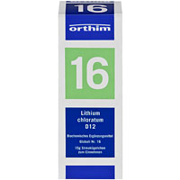 BIOCHEMIE Globuli 16 Lithium chloratum D 12