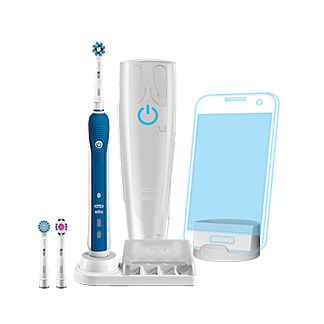 Dank Bluetooth kann sich Ihre Zahnbürste mit der Oral-B App verbinden, liefert in Echtzeit Unterstützung beim Putzen und kann von Ihrem Zahnarzt angepasst werden