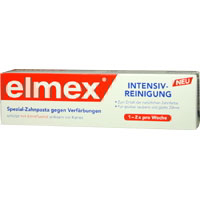 elmex INTENSIVREINIGUNG Spezial-Zahnpasta gegen Verfärbungen.