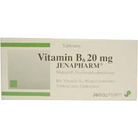 VITAMIN B 6 20 mg Jenapharm Tabl.