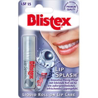 Blistex Lip Splash bei spröden Lippen.