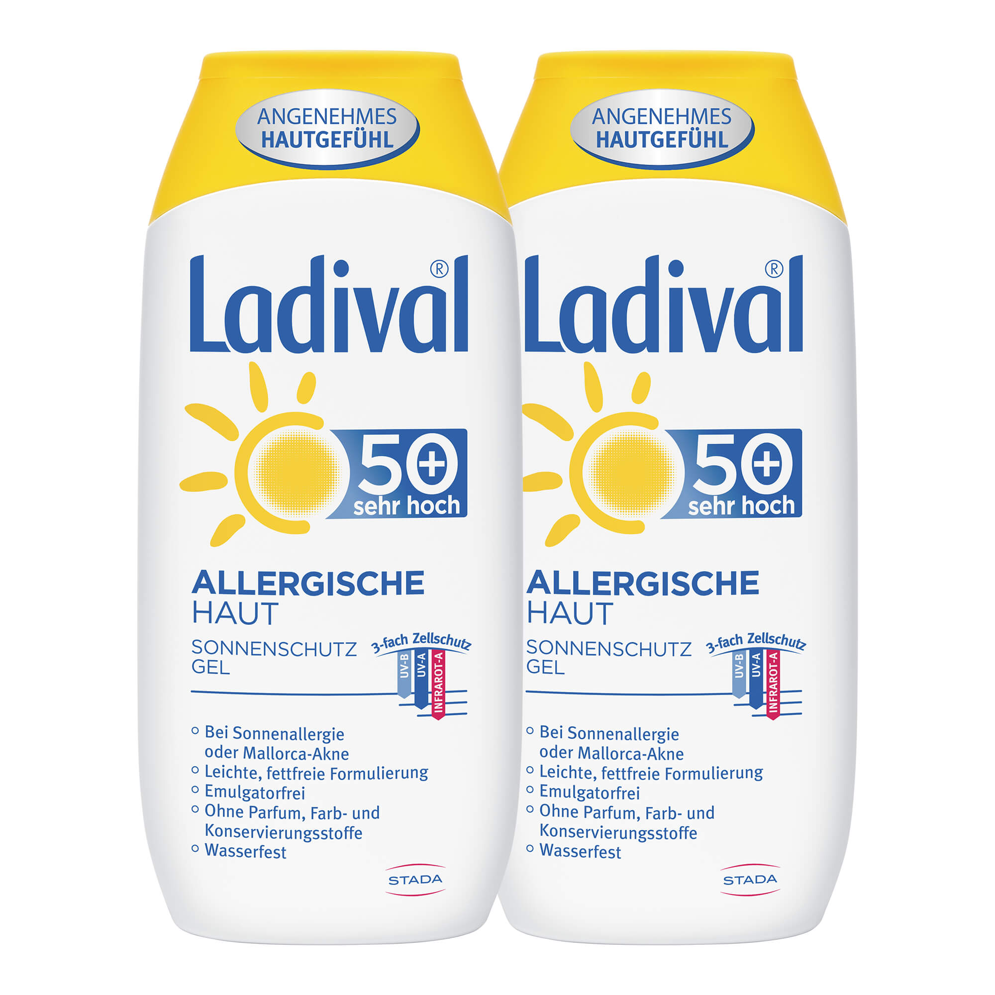 Sonnenschutz für zu Allergien neigende Haut. Mit LSF 50+. Doppelpack.