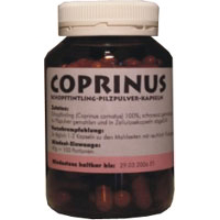 Coprinus-Pilzpulver-Kapseln