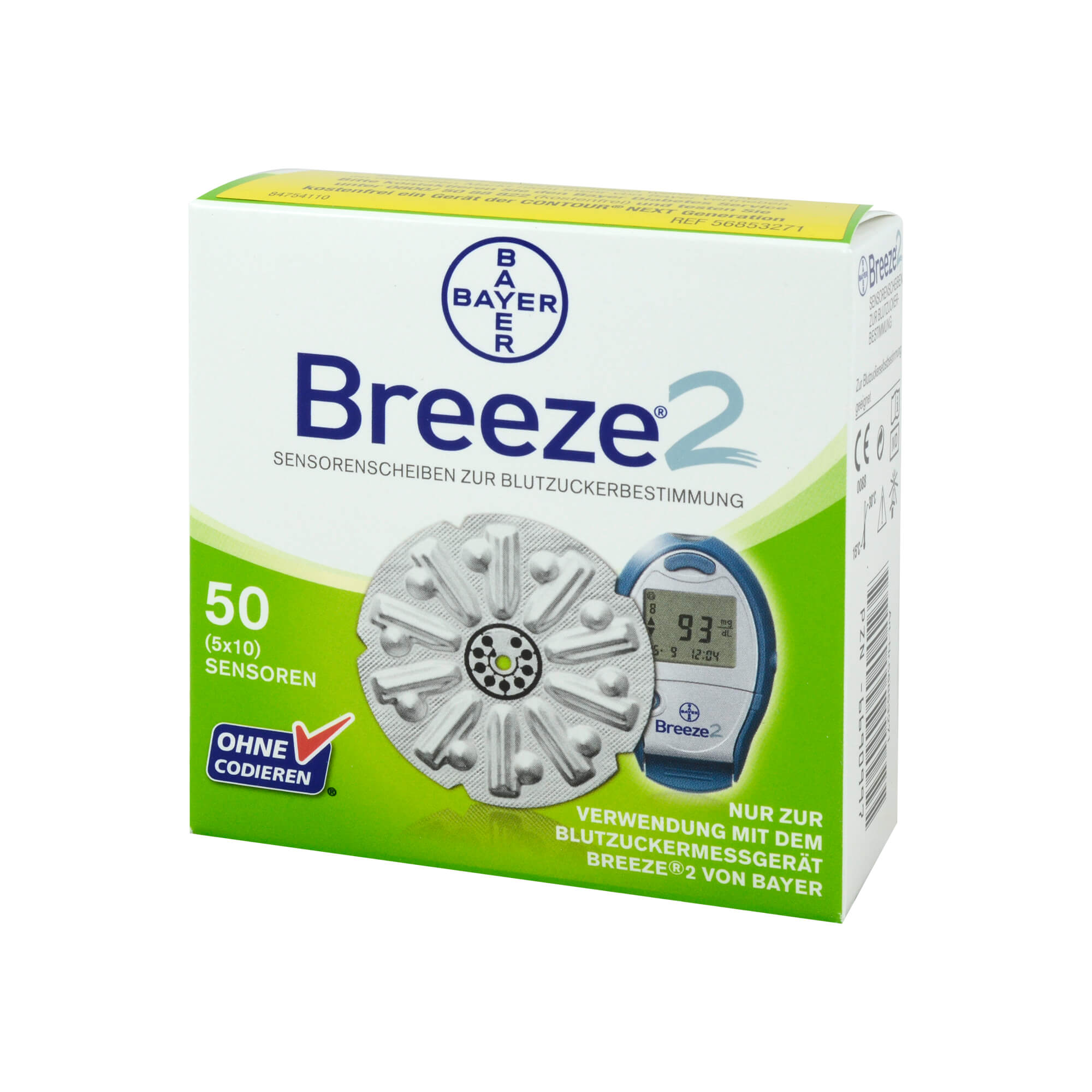 zur Verwendung mit dem Blutzuckermessgerät Breeze 2 von Bayer.