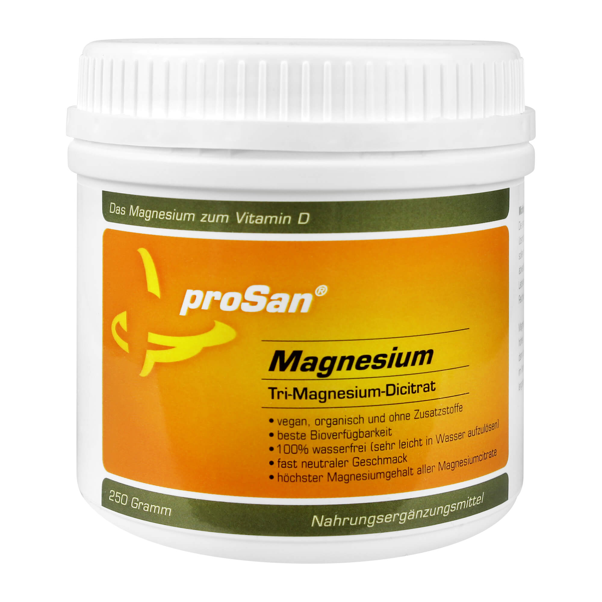 Veganes Magnesiumpulver mit Vitamin D.