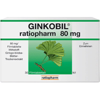GINKOBIL ratiopharm 80 mg Filmtabletten.