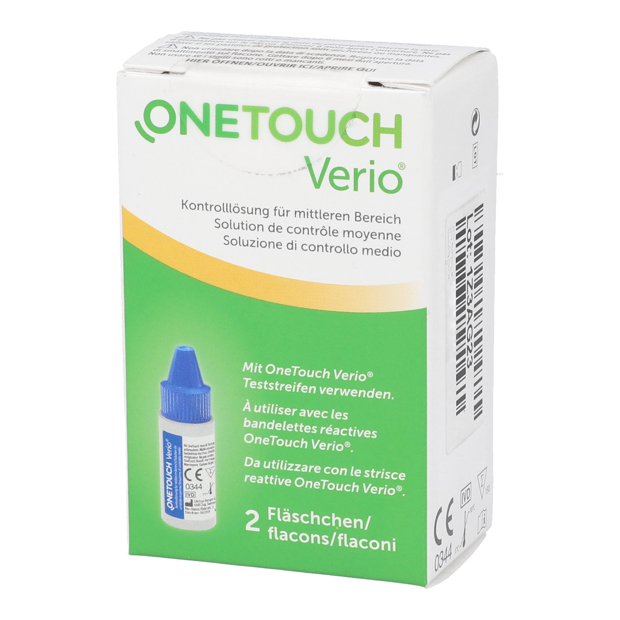 Zur Verwendung mit den Messgeräten der OneTouch Verio Produktfamilie.