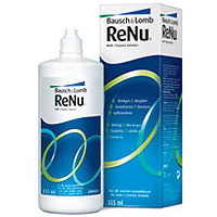 ReNu MultiPlus Mehrzwecklösung zur Kontaktlinsenreinigung.