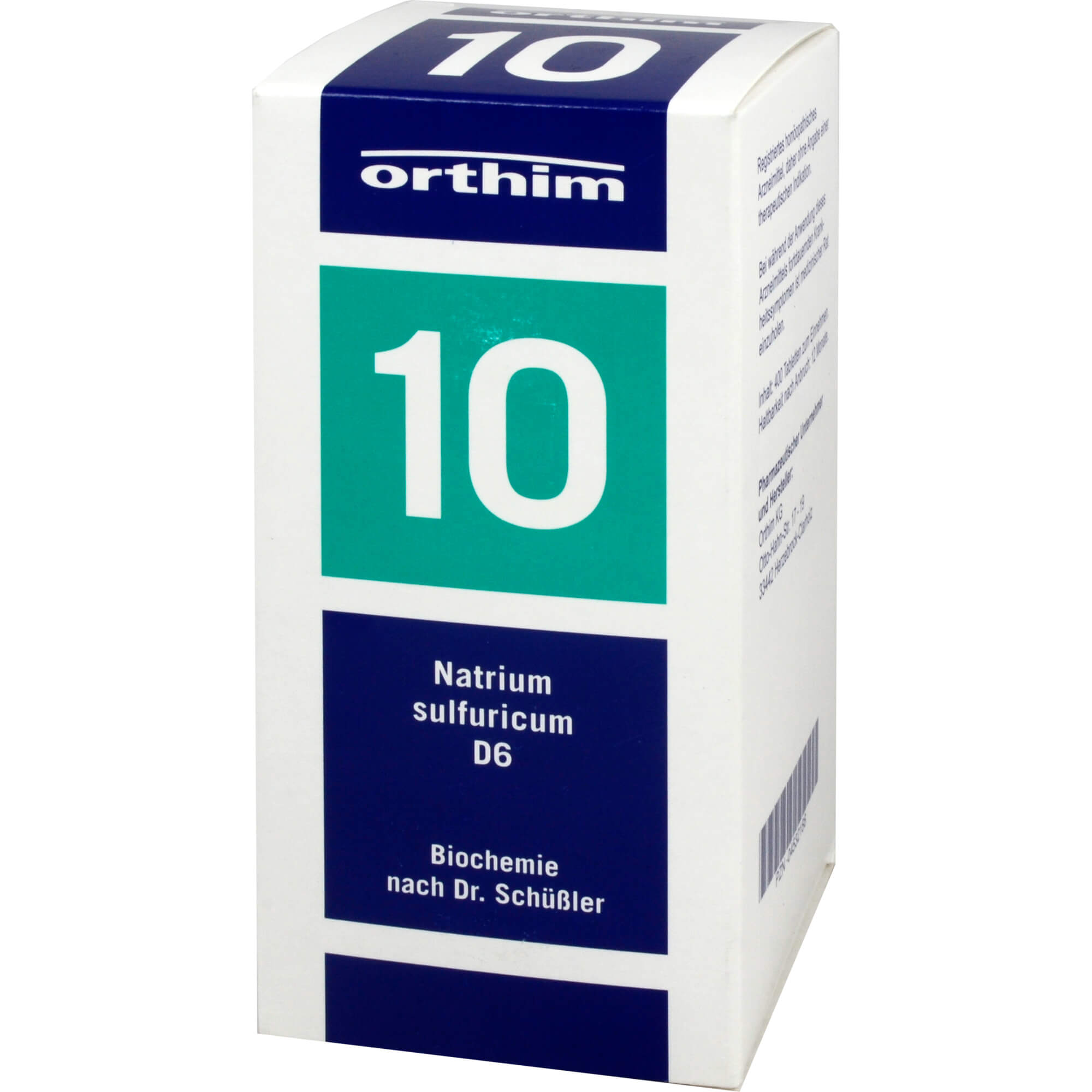 BIOCHEMIE Orthim 10 Natrium sulfuricum D 6 Tabl.