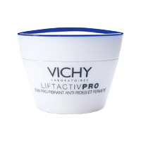 Vichy Liftaktiv Pro Nacht. Antifalten- und Lifting-Nachtpflege mit Detox-Wirkung + Gratis Kosmetikbeutel für Flugreisen.
