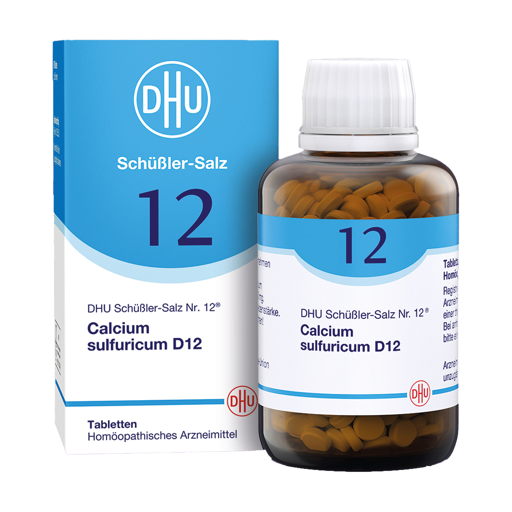 Homöopathisches Arzneimittel mit Calcium sulfuricum Trit. D12.