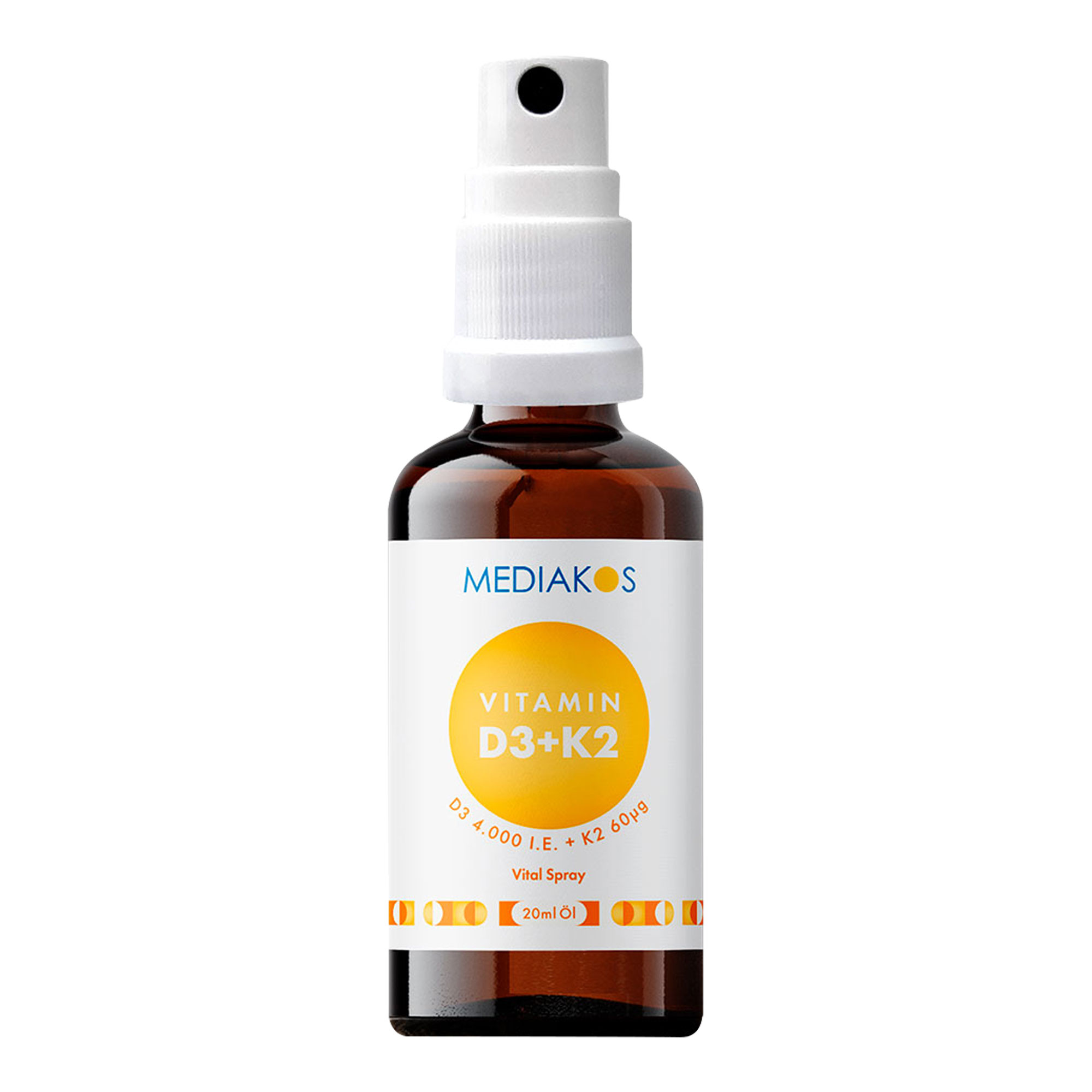 Mediakos Vitamin D3+K2 4.000 I.E. / 60 μg Vital Spray