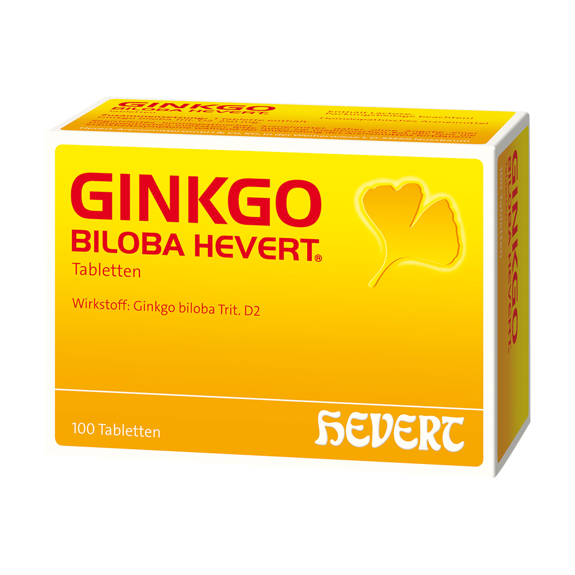 Homöopathisches Arzneimittel mit Ginkgo biloba Trit. D2.