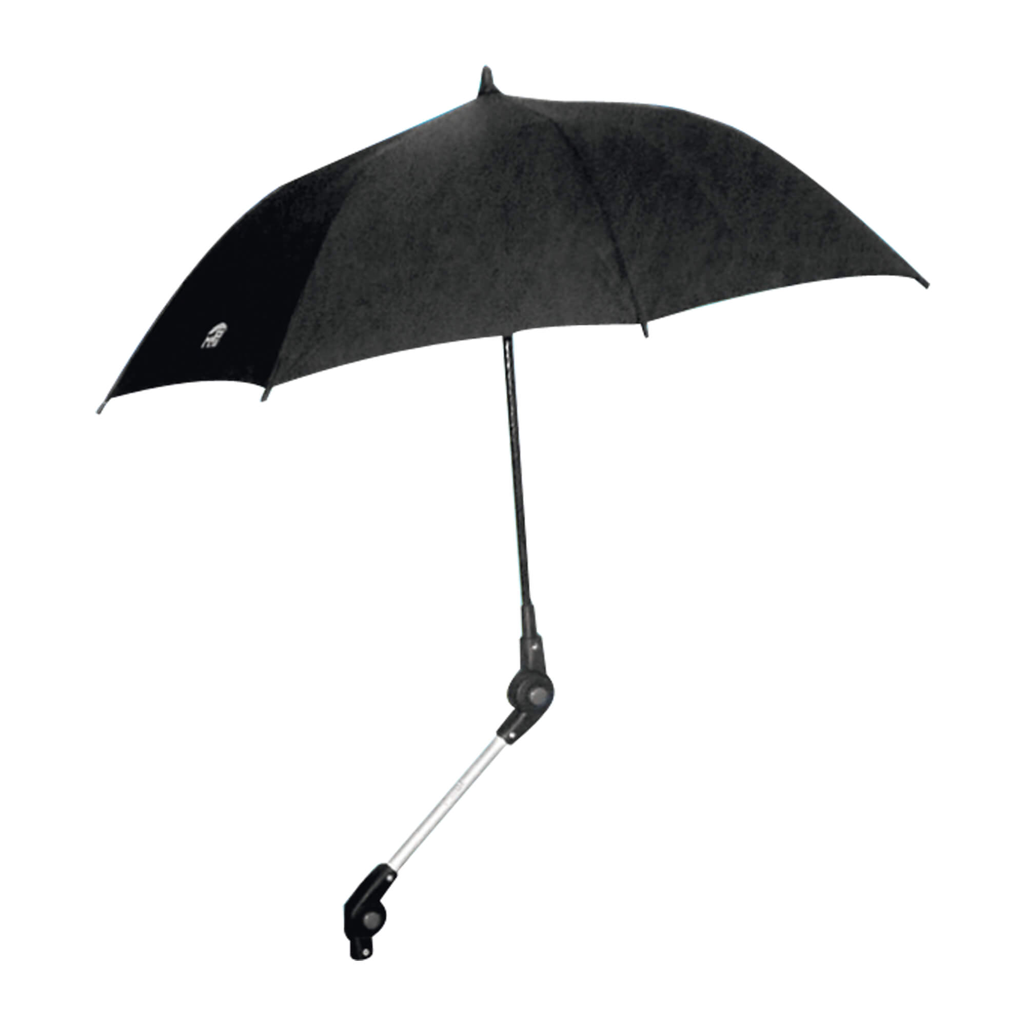 Regenschirm zur Befestigung am Rollator.