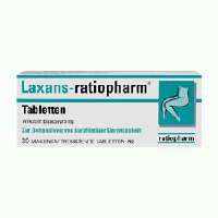 LAXANS ratiopharm 5 mg magensaftres. Tabl. Box